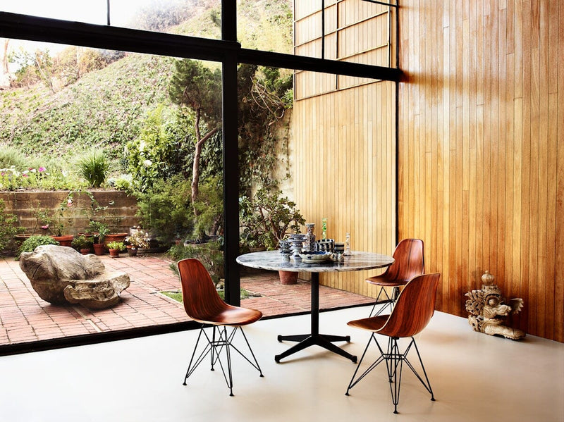Eames Molded Wood Side Chair - Wire Base Side/Dining herman miller 