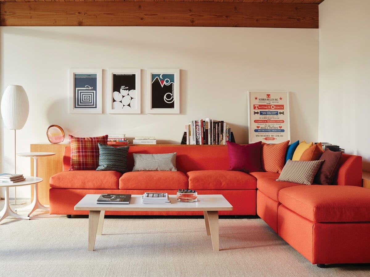 Eames Rectangular Coffee Table / Laminate Top with Veneer Edge Coffee Tables herman miller 