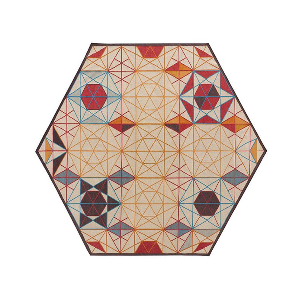 Hexa Orange Rug Rug Gan 