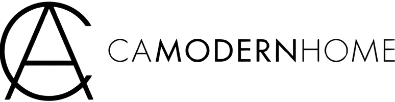 Camodern Home logo with stylized letter 'A' on a white background