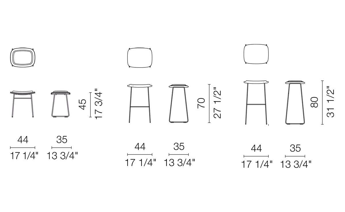 Hi Pad Stool Stools Cappellini 