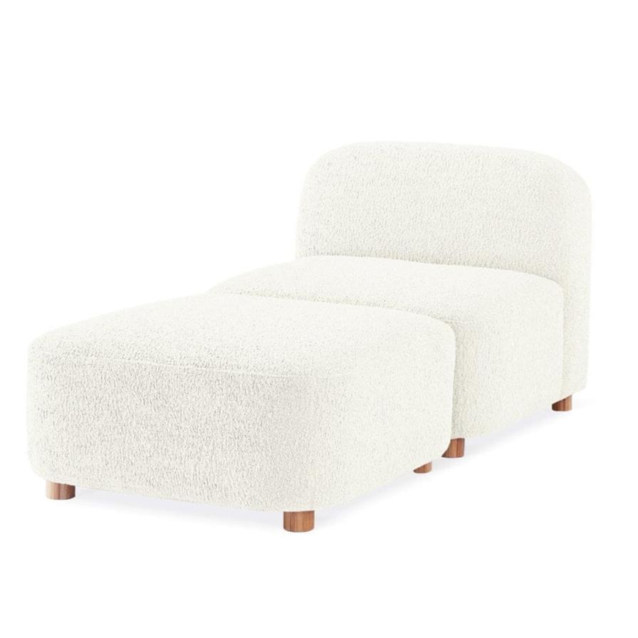 Circuit Modular 2 Piece Chaise Sofa Gus Modern Himalaya Cloud 