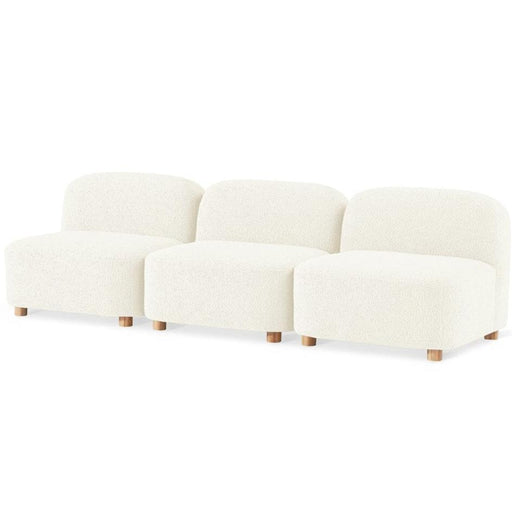 Circuit Modular 3 Piece Armless Sofa Sofa Gus Modern Himalaya Cloud 