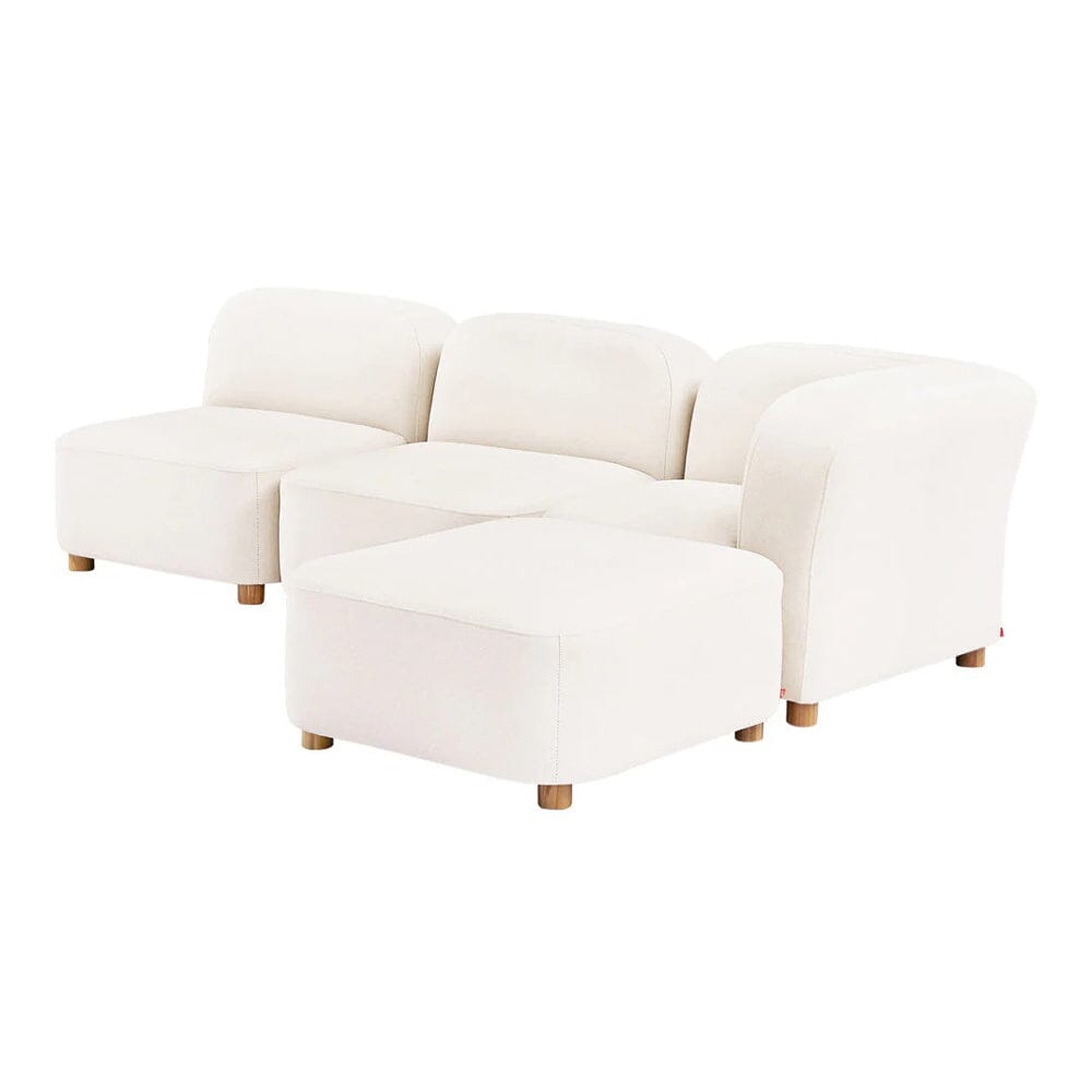 Circuit Modular 4 Piece Sectional Sofa Sofa Gus Modern Himalaya Cloud 