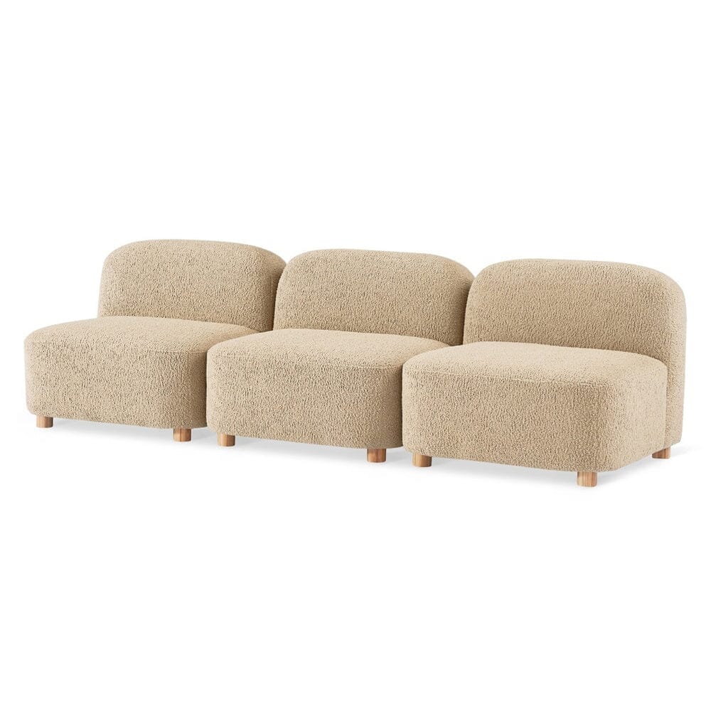 Circuit Modular 3 Piece Armless Sofa Sofa Gus Modern Himalaya Dune 