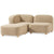 Circuit Modular 3 Piece Sectional Sofa Gus Modern Himalaya Dune 