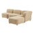 Circuit Modular 4 Piece Sectional Sofa Sofa Gus Modern Himalaya Dune 