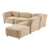 Circuit Modular 5 Piece Sectional Sofa Sofa Gus Modern Himalaya Dune 