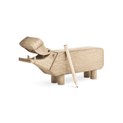 Kay Bojesen Hippo, Oak, view 2