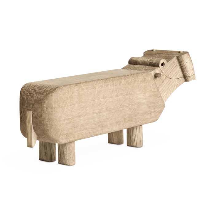 Kay Bojesen Hippo, Oak, view 4