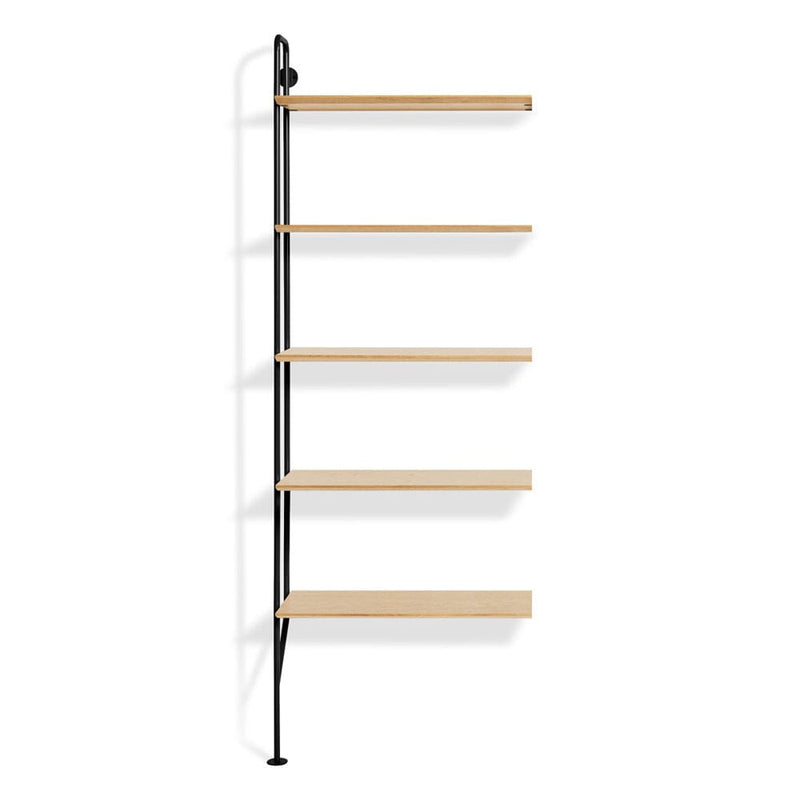 Hitch Add-on Bookcase storage BluDot Black / White Oak 