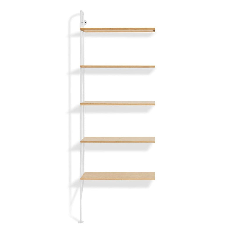 Hitch Add-on Bookcase storage BluDot White / White Oak 