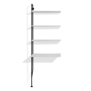 Hitch Add-on Bookcase and Desk storage BluDot Black / White 