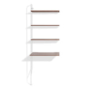 Hitch Add-on Bookcase and Desk storage BluDot White / Walnut 