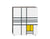 Homage To Mondrian Cabinet Cabinet Cappellini Homage 1 - cabinet - white/yellow front (PC_19) 