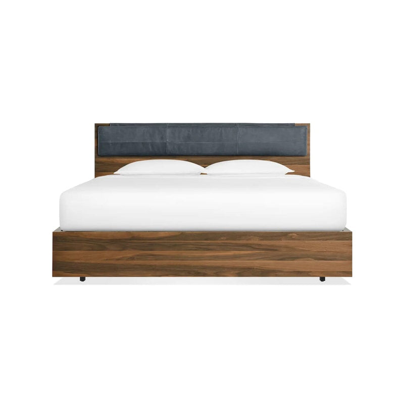 Homecoming Headboard Cushion cushions BluDot King Ink Leather 