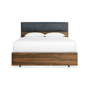 Homecoming Headboard Cushion cushions BluDot Queen Ink Leather 