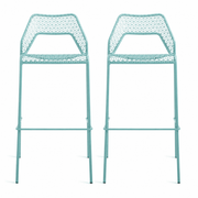 Hot Mesh Barstool bar seating BluDot Aqua 