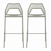 Hot Mesh Barstool bar seating BluDot Grey Green 