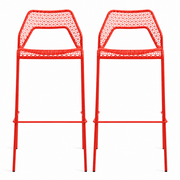 Hot Mesh Barstool bar seating BluDot Humble Red 
