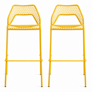 Hot Mesh Barstool bar seating BluDot Natural Yellow 