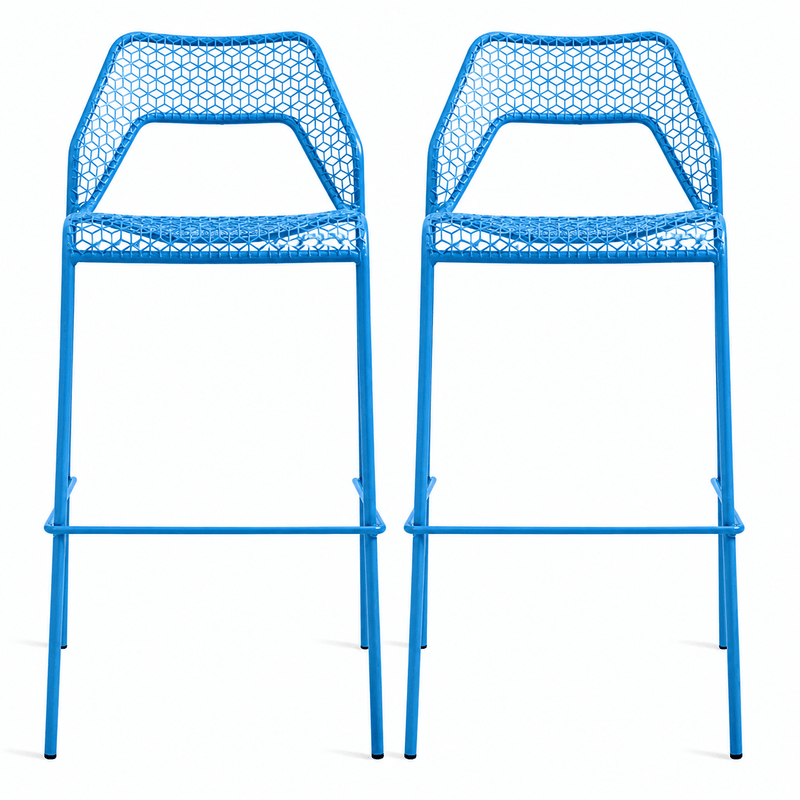 Hot Mesh Barstool bar seating BluDot Simple Blue 