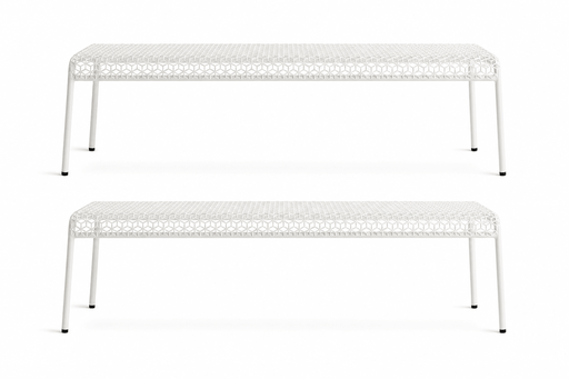 Hot Mesh Bench Benches BluDot Off White 