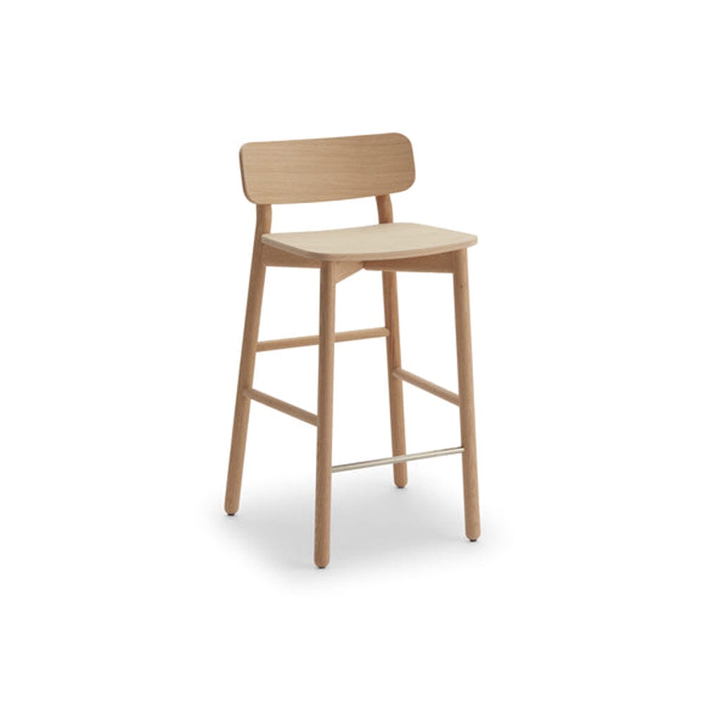 Hven Bar Stool bar seating Skagerak by Fritz Hansen White Soap Oak None 