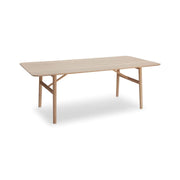 Hven Dining Table Dining Tables Skagerak by Fritz Hansen Small White Oil Oak Without Extension Plate