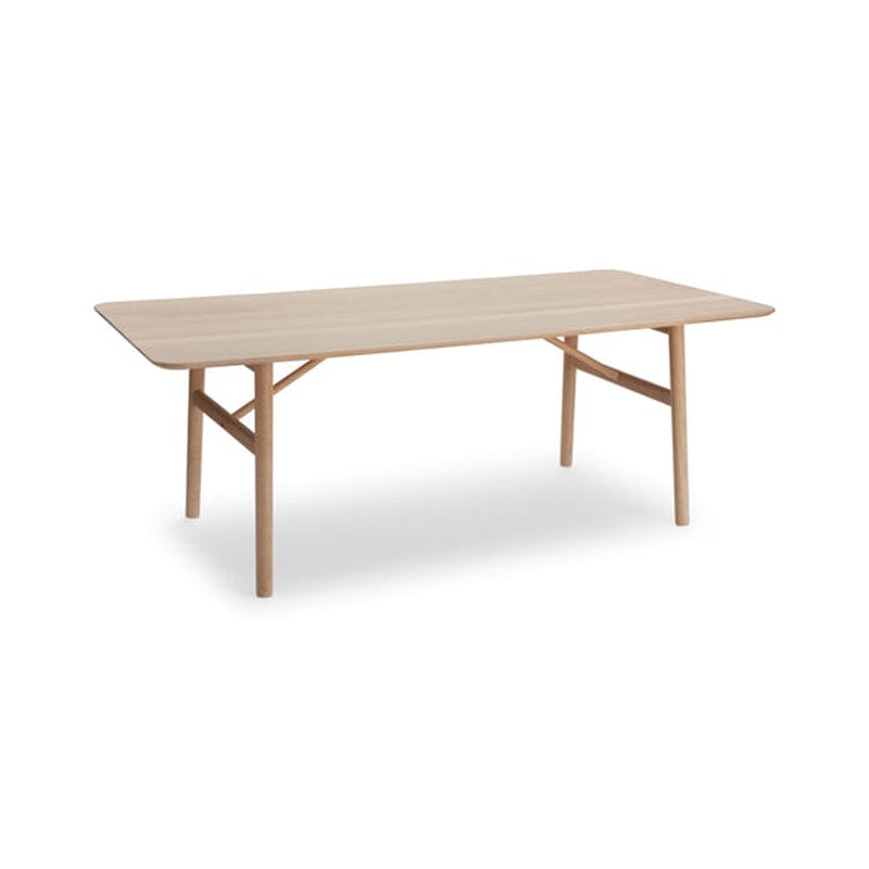 Hven Dining Table Dining Tables Skagerak by Fritz Hansen Small White Oil Oak Without Extension Plate