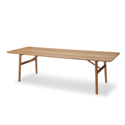 Hven Dining Table Dining Tables Skagerak by Fritz Hansen Large White Oil Oak Without Extension Plate