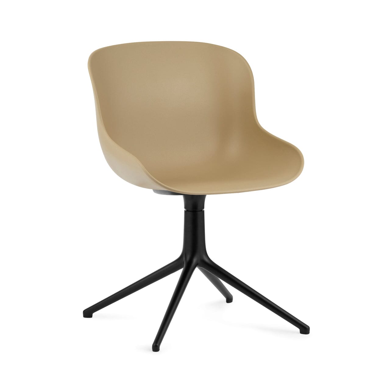 Hyg 4 Legs Swivel Chair Office Chair Normann Copenhagen Black Aluminum Sand 