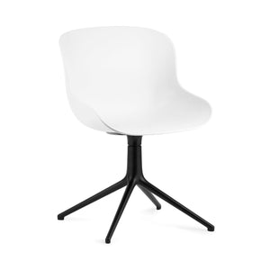 Hyg 4 Legs Swivel Chair Office Chair Normann Copenhagen Black Aluminum White 