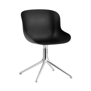 Hyg 4 Legs Swivel Chair Office Chair Normann Copenhagen Aluminum Black 