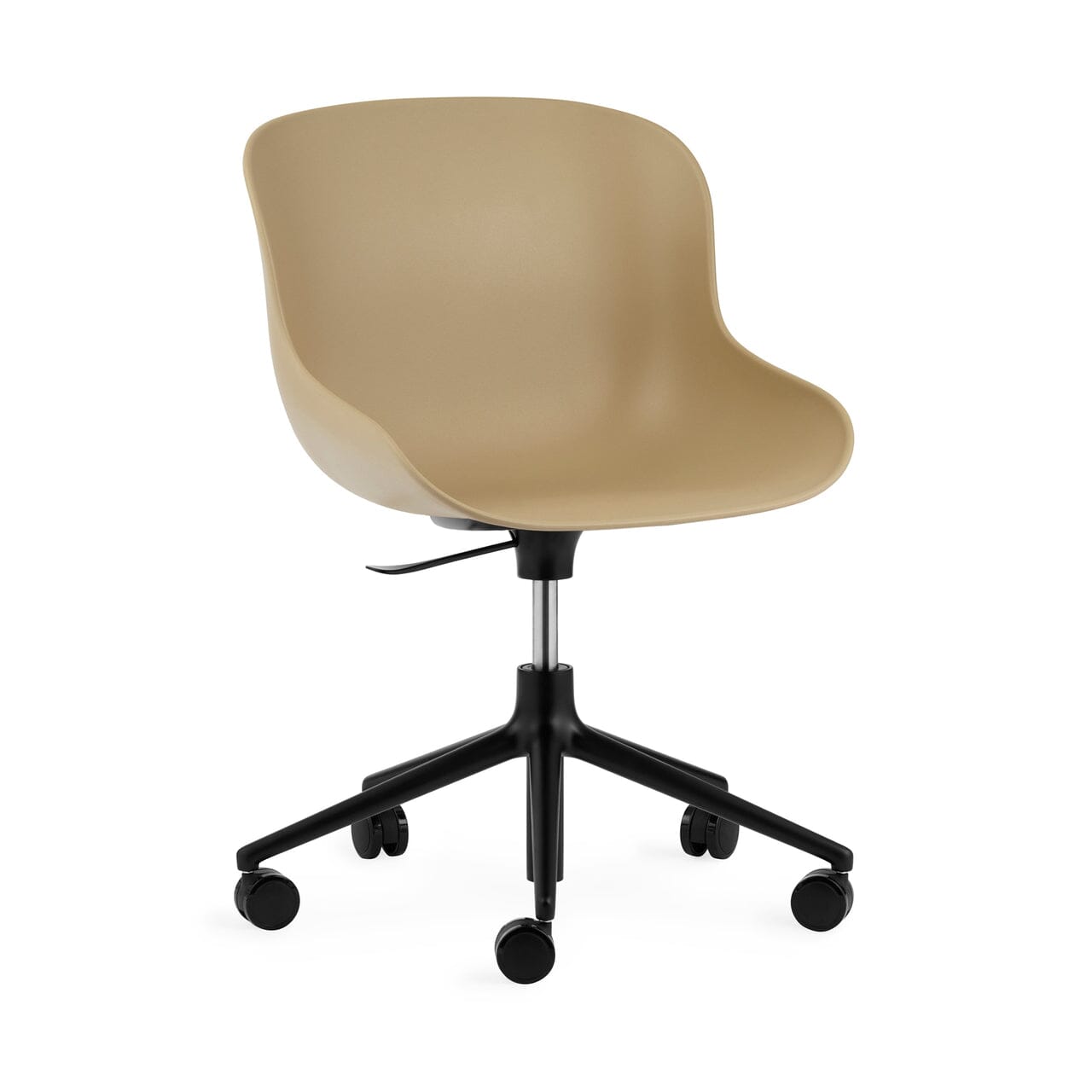 Hyg Chair Swivel 5W Gaslift Office Chair Normann Copenhagen Black Aluminum Sand 