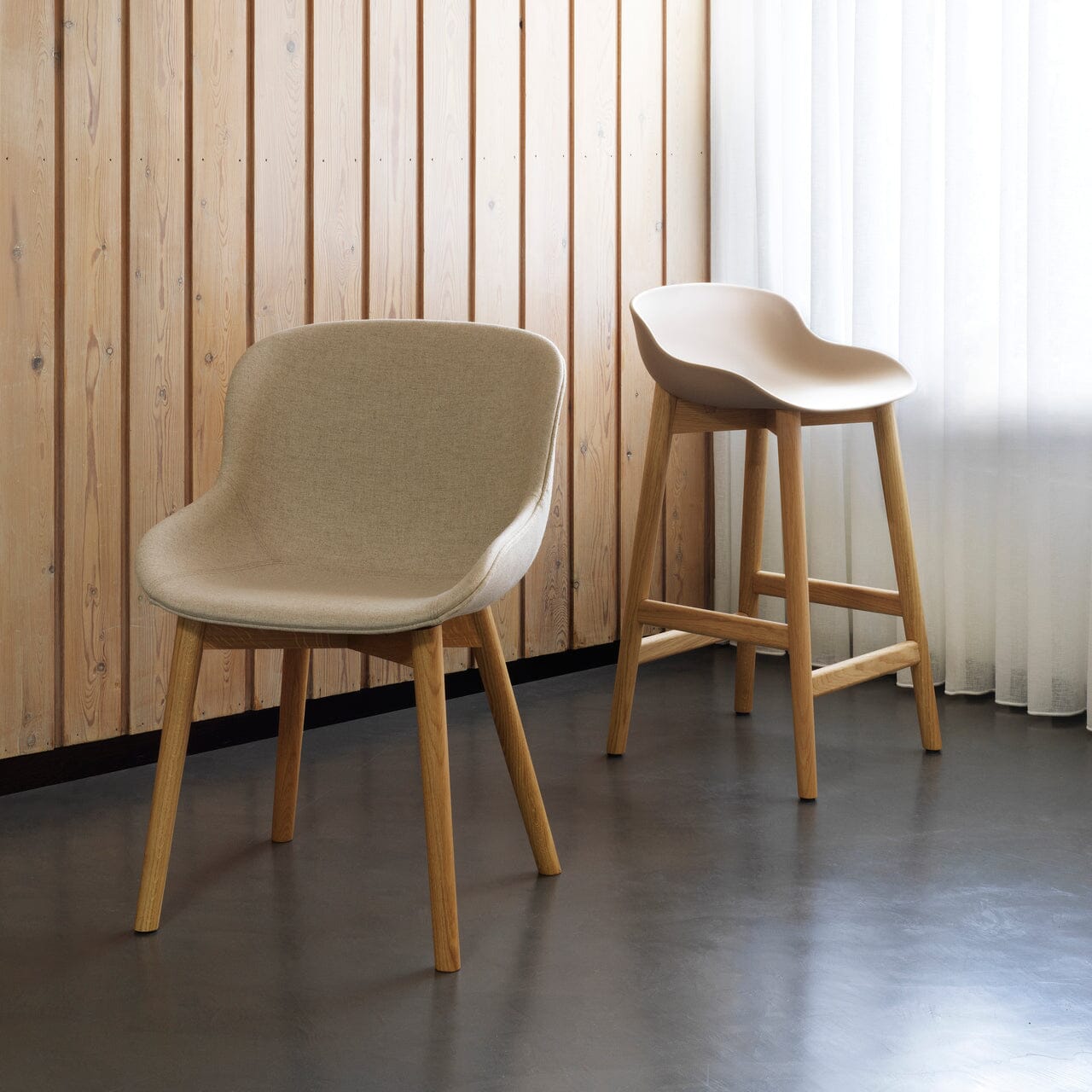 Hyg Chair Wood Base Full Upholstered Chairs Normann Copenhagen 