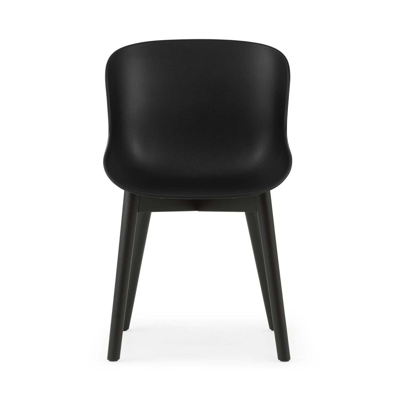 Hyg Chair Wood Base Chairs Normann Copenhagen Black Oak Black 