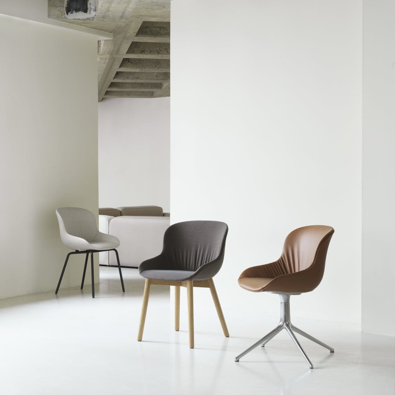 Hyg Comfort Wood Base Chair Full Upholstered Chairs Normann Copenhagen 