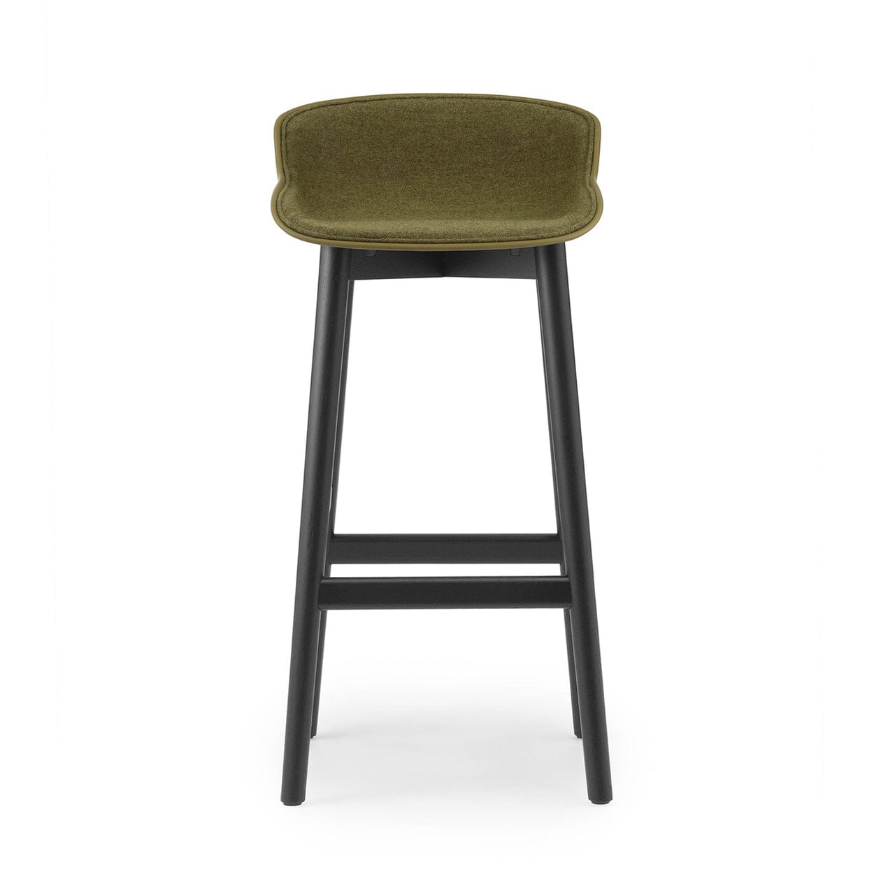 Hyg Wood Base Barstool Front Upholstered Stools Normann Copenhagen 