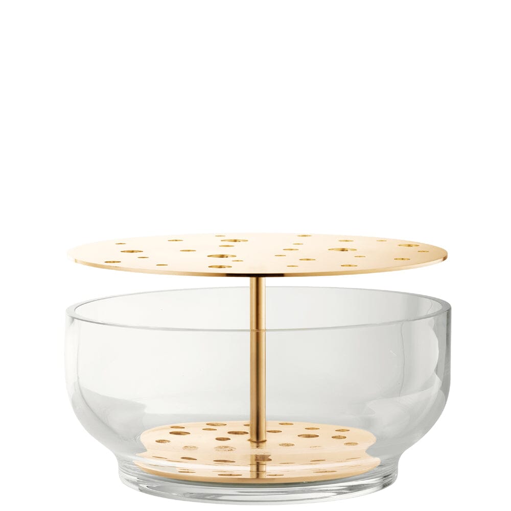 Ikebana Vase Vases Fritz Hansen Large Brass Plated Stainless Steel 