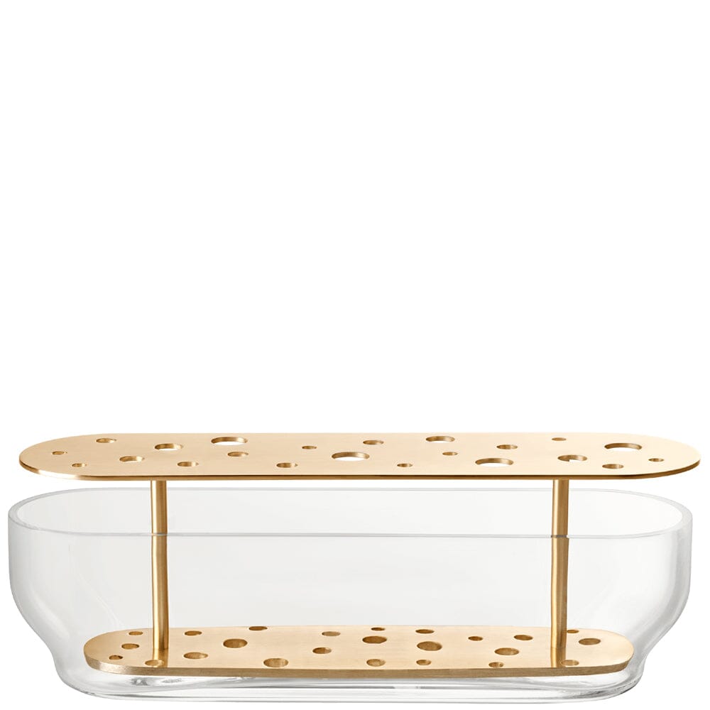 Ikebana Vase Vases Fritz Hansen Long Brass Plated Stainless Steel 