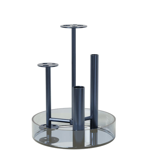 Ikeru Vase Vases Fritz Hansen Low Vase Dusk Blue 