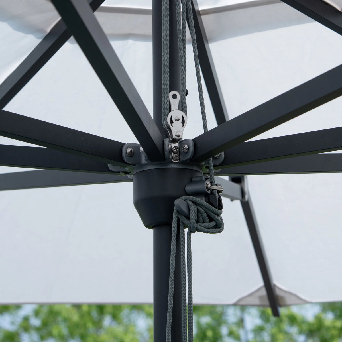 Rectangle Loll Umbrella + Base