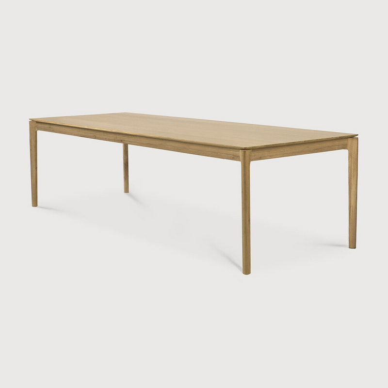 Bok dining table - varnished oak - rectangular