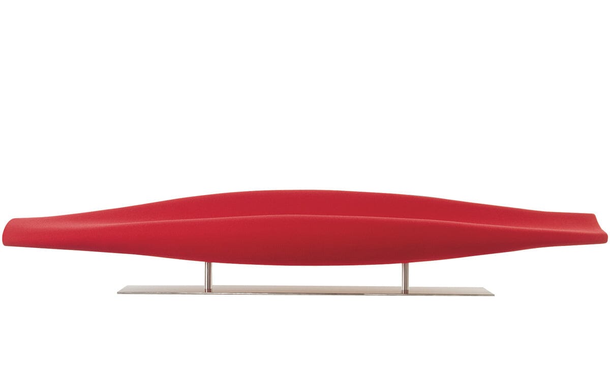 Inout Fiberglass Sofa Sofa Cappellini Polish lacquered red (803) 