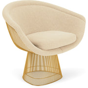 Platner Lounge Chair - Gold lounge chair Knoll 
