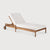 Jack Outdoor Adjustable Lounger with Cushion Outdoor Lounge Chairs Ethnicraft 2 Seater Off White 