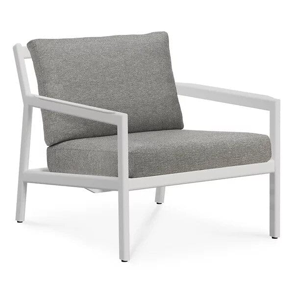 Jack Outdoor Aluminum Lounge Chair with Cushion Outdoors Ethnicraft Mocha 