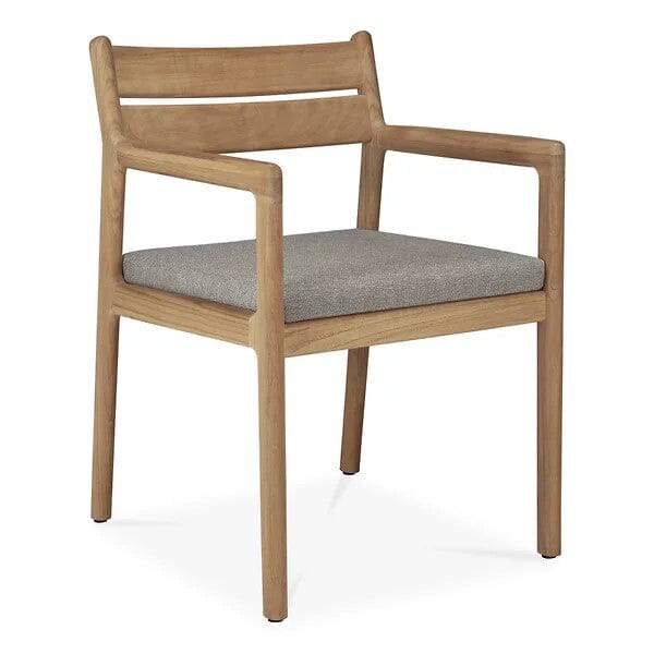 Jack Outdoor Dining Chair With Cushion Dining Chair Ethnicraft Teak With Mocha 