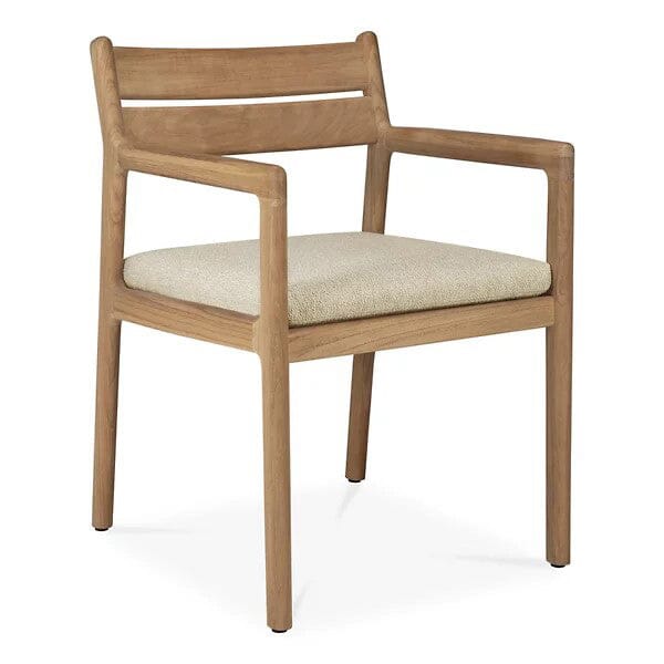 Jack Outdoor Dining Chair With Cushion Dining Chair Ethnicraft Teak With Natural 